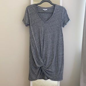 Z Supply Heather Gray Side Knot Dress